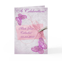 Customisable Pretty Pink Butterfly Design