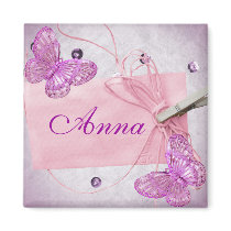 Customisable Pretty Pink Butterfly Design