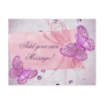 Customisable Pretty Pink Butterfly Design