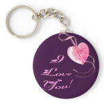 Customisable *Pretty Pink Heart* Love Design keychains
