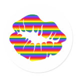 Customisable Rainbow Lips stickers