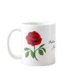 Customisable Red Rose Mug