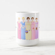 Customisable Regency Era Sisters Mugs