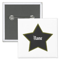Customisable Rock Star Pinback Buttons