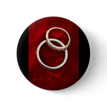 Customisable Romantic Wedding Rings on Red