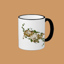Customisable Roses Gold and Clover mugs