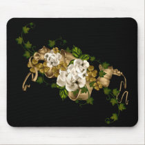 Customisable Roses Gold and Clover mousepads