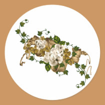 Customisable Roses Gold and Clover stickers