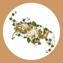Customisable Roses Gold and Clover stickers