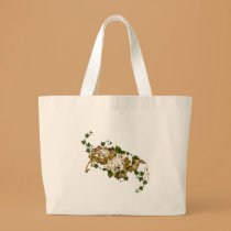 Customisable Roses Gold and Clover bags