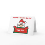 Customisable Santa's Nice List Card