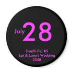 Customisable Save the Date Magnet