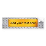 Customisable Sign - Sheet Metal / Gold Plaque Bumper Sticker