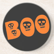 Customisable Skully "Boo" Drink Coasters