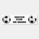 Customisable Soccer Ball Bumper Sticker