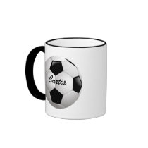 Customisable Soccer Ball Mugs
