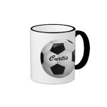 Customisable Soccer Ball Mugs