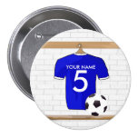 Customisable Soccer Shirt  Party award Buttons