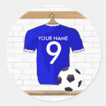 Customisable Soccer Shirt Party award stickers