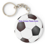 Customisable Soccerball Team Keychains