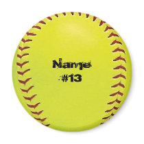 Customisable Softball Magnet