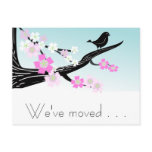 Customisable sparrow bird cherry blossoms graphic
