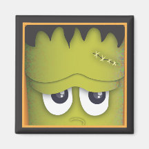 Customisable Spooky Monster Halloween Magnet