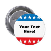 Customisable Stars and Stripes Design buttons