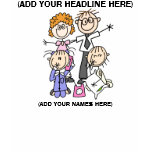 Customisable Stick Figure Family Shirt