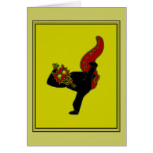Customisable Tae Kwon Do Dragon Card