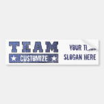 Customisable Team Name and Slogan Bumper Sticker