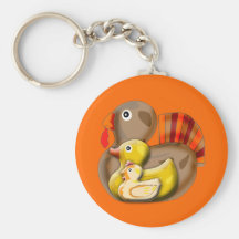 Customisable Turducken Design Keychain