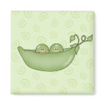 Customisable Two Peas in a Pod magnet