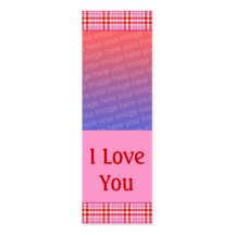 Customisable Valentine Photo Bookmark Business Card