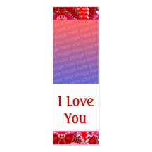 Customisable Valentine Photo Bookmark Business Card