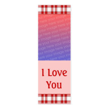 Customisable Valentine Photo Bookmark Business Card Templates