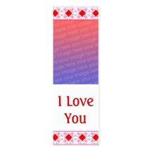 Customisable Valentine Photo Bookmark Business Card