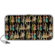 Customisable Vintage Fashion Notebook Speaker