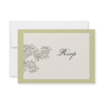 Customisable Vintage Inspired RSVP Card