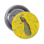 Customisable Vintage Peacock Swirl Pins