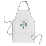 Customisable Violet Wildflower Apron