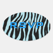 Customisable Water Drop Zebra Sticker