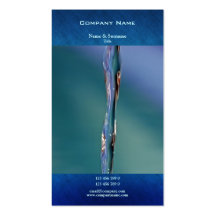 Customisable water hydro conservation supply business card template