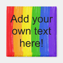 Customisable Watercolor Rainbow Fridge Magnets