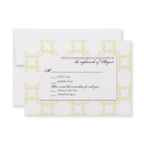 Customisable Wedding RSVP Response Card