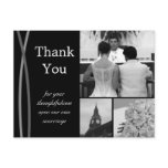 Customisable Wedding Thank You Card Photo Pictures postcards