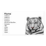 Customisable White Tiger Business Card