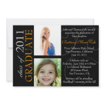 Customisable Year Graduate Photo Announcement invitations