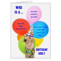 Customisable Youngster's Birthday Card