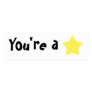 Customisable "You're A Star" Mini Bookmarker